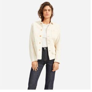 Everlane The Denim Chore Jacket - Bone/White - XS